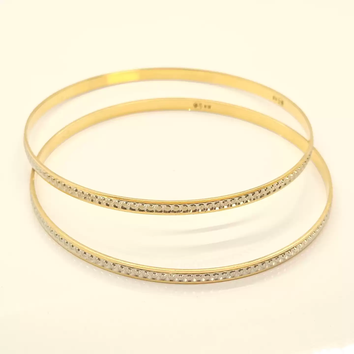 Lustre Line Gold Bangles