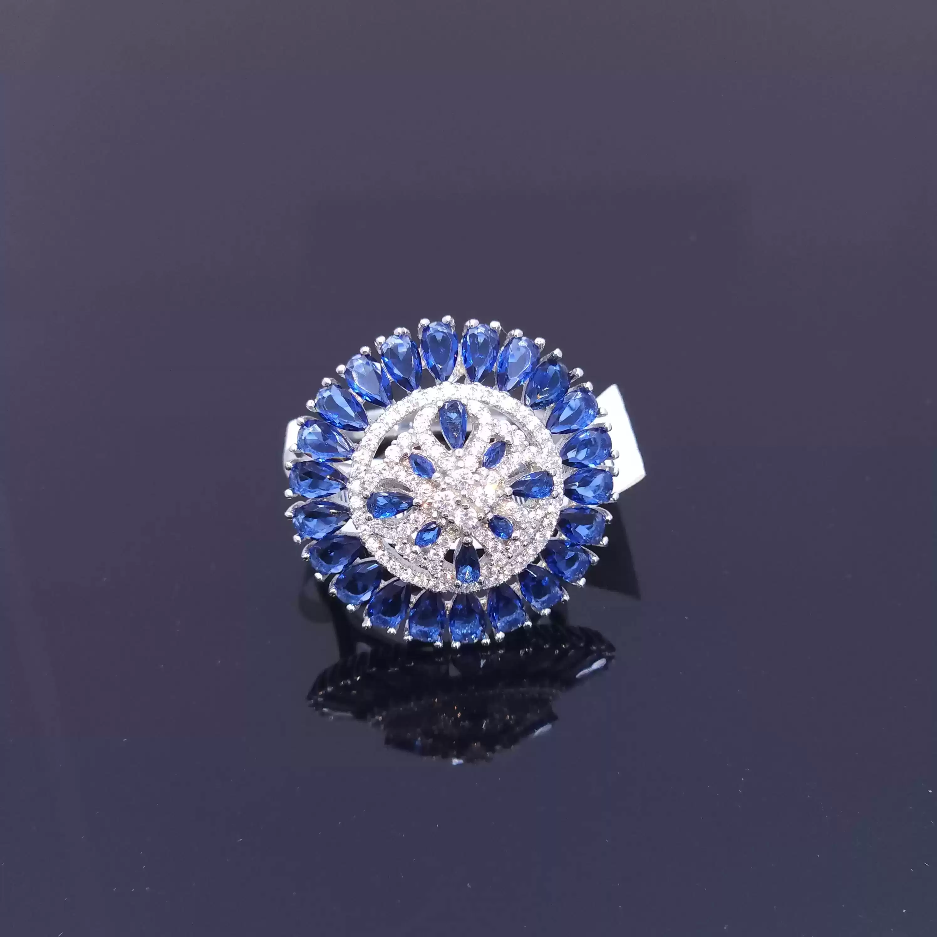 Blue Orbit Ring