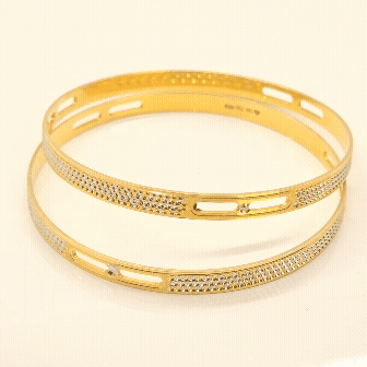 Stellar Cut Gold Bangles