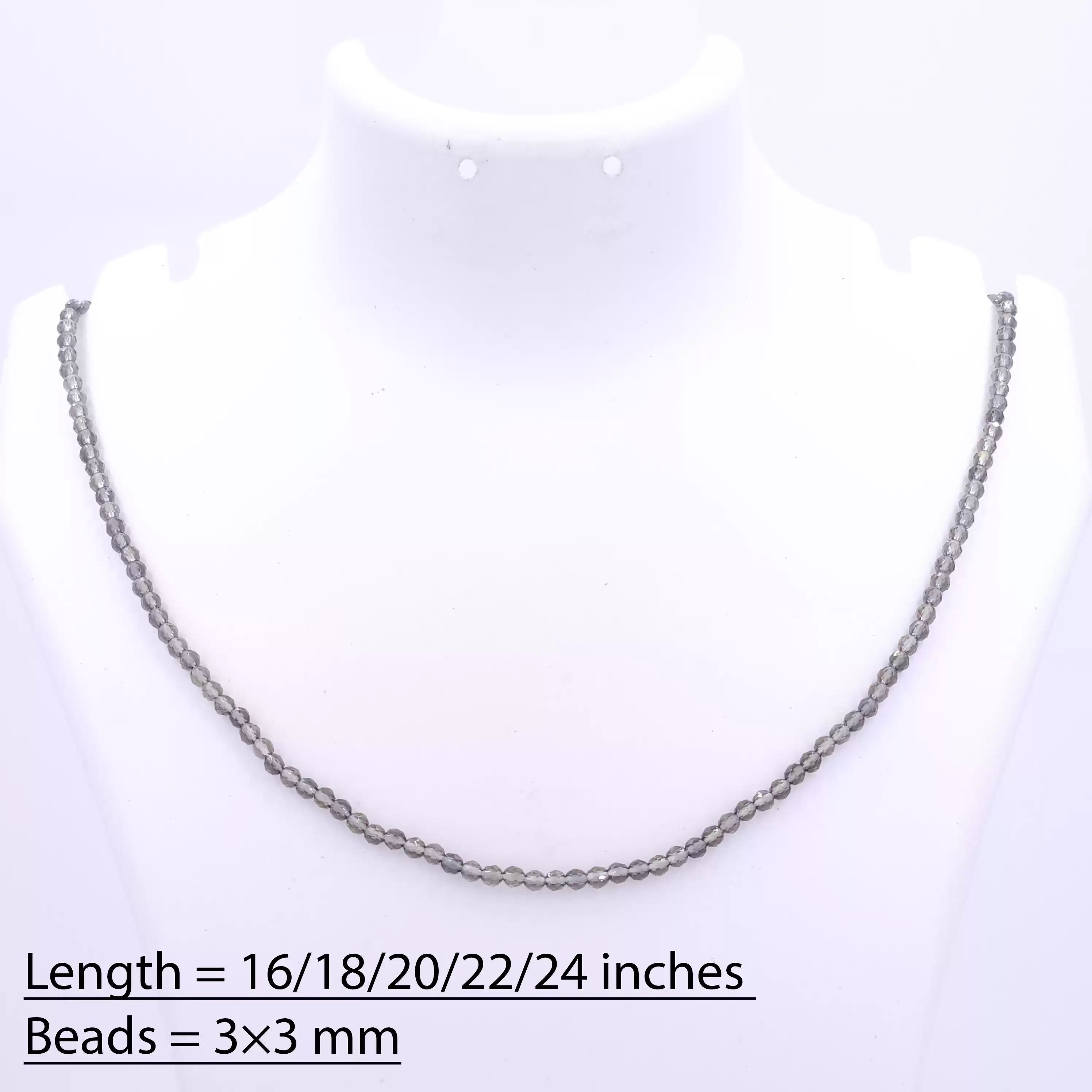 L.Grey Beads String